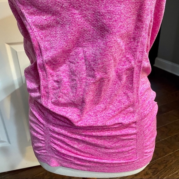 Athleta Fastest Track Tee, Pink Short Sleeve Top - Picture 3 of 7